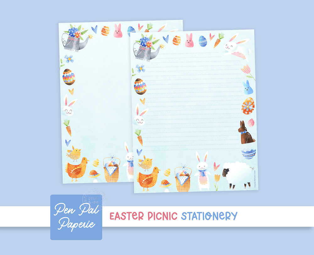 Easter Picnic Stationery