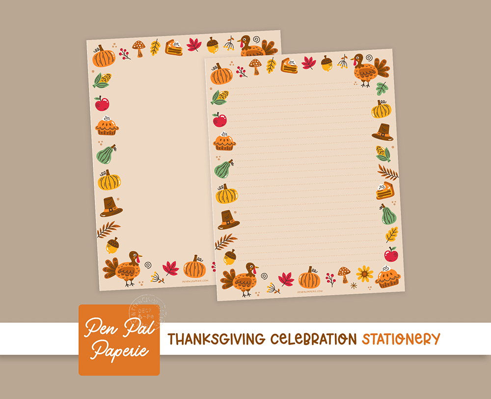 Thanksgiving Celebration Stationery