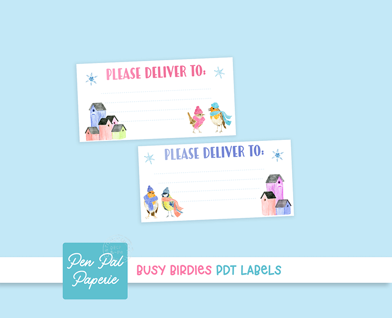 Busy Birdies PDT Labels