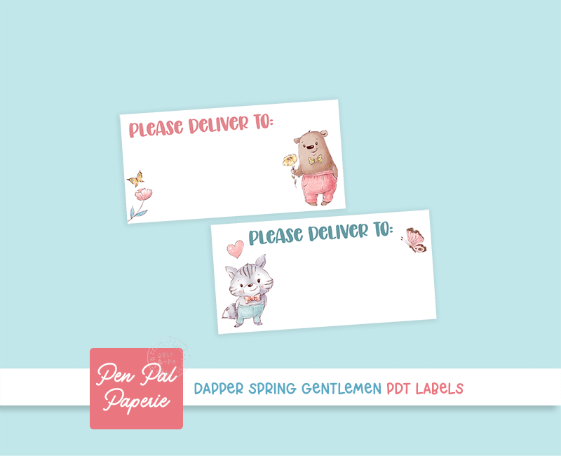 Dapper Spring Gentlemen PDT Labels